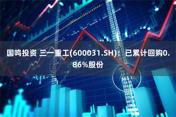 国鸣投资 三一重工(600031.SH)：已累计回购0.86%股份